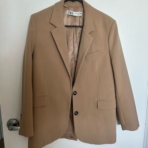 Zara Women's Tan and Khaki Jacket